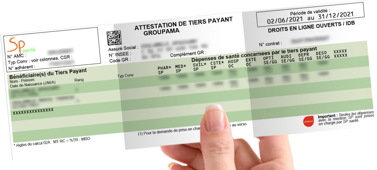 Tiers payant SP Santé